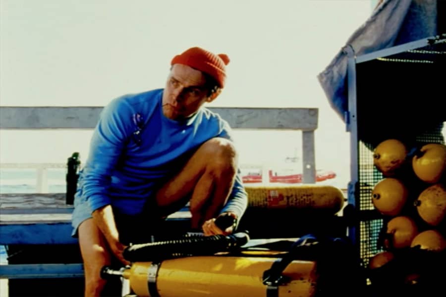 Klaus Daimler on the boat