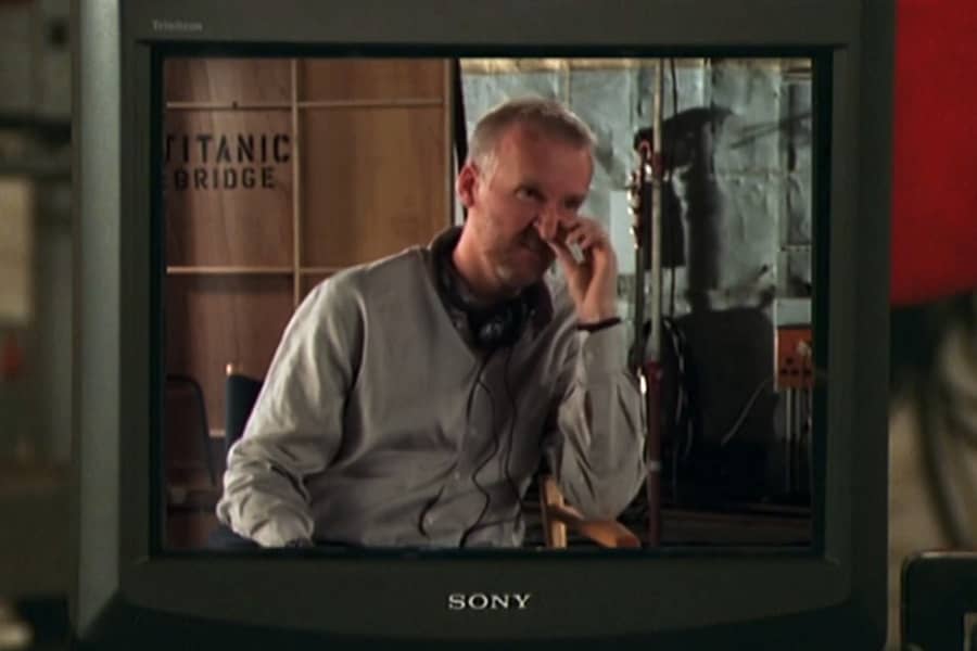 outtake of James Cameron picking his nose