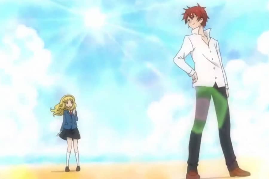 Ikeo looks back at Kyunko