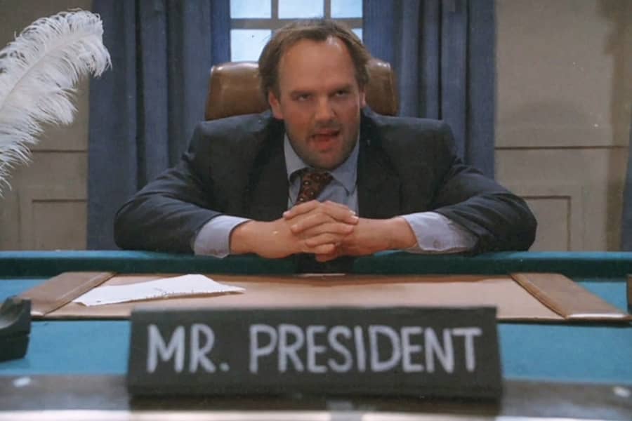 Randy Hickey as the President