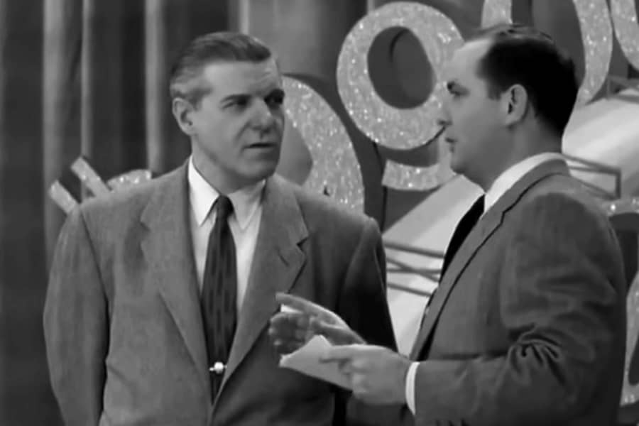 Norris with a contestant