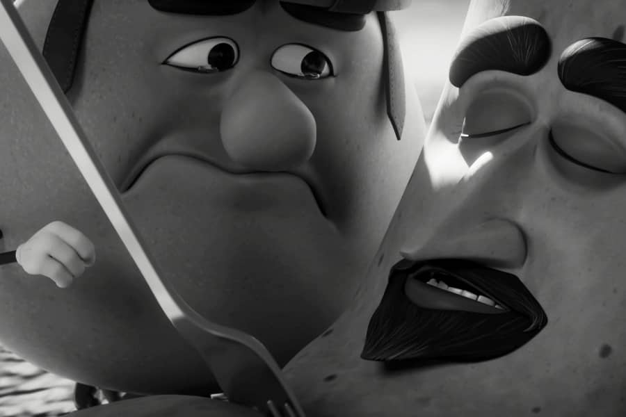 bagel cries next to a dead lavash