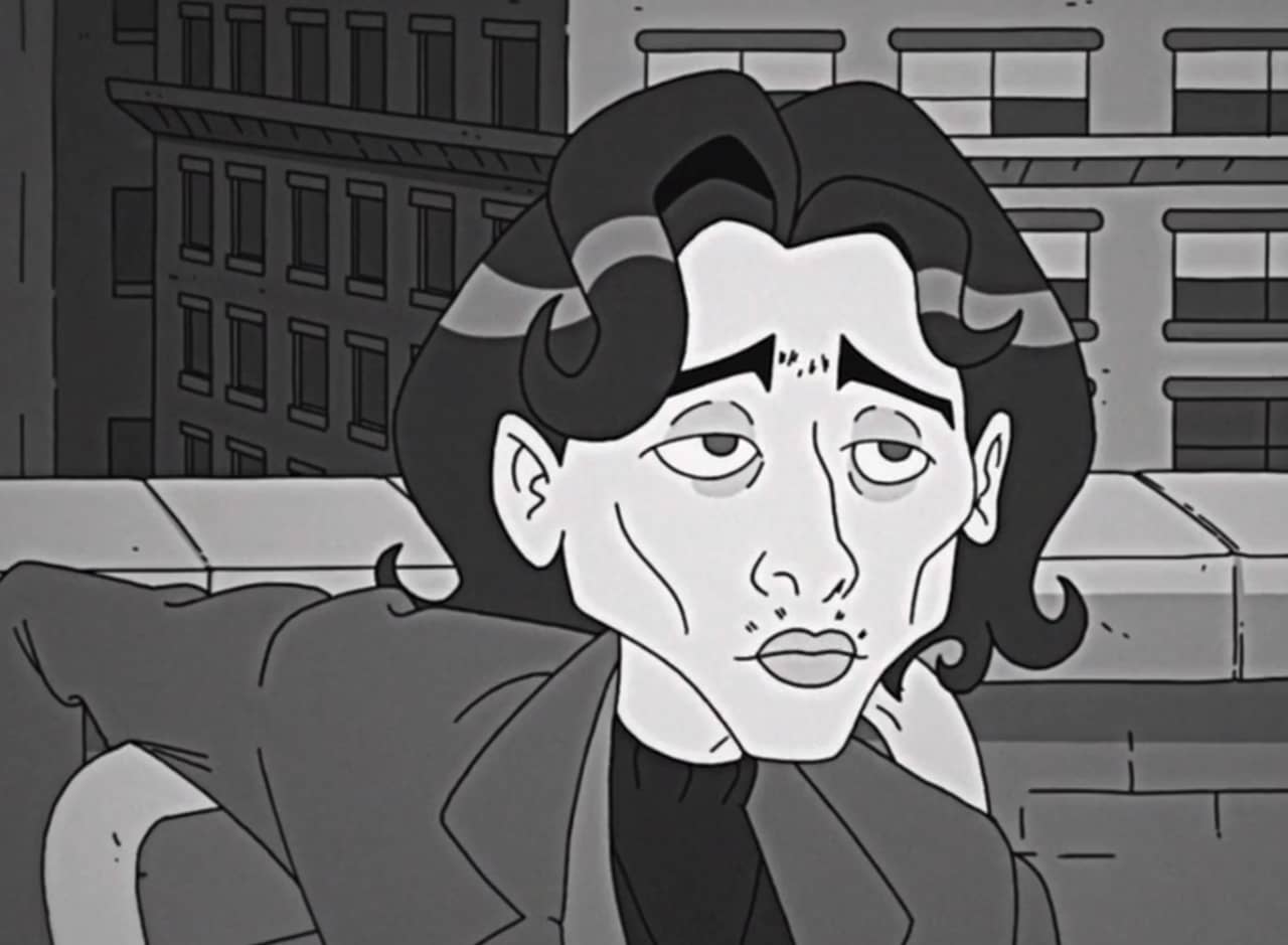 Chimothée Talamet in black and white