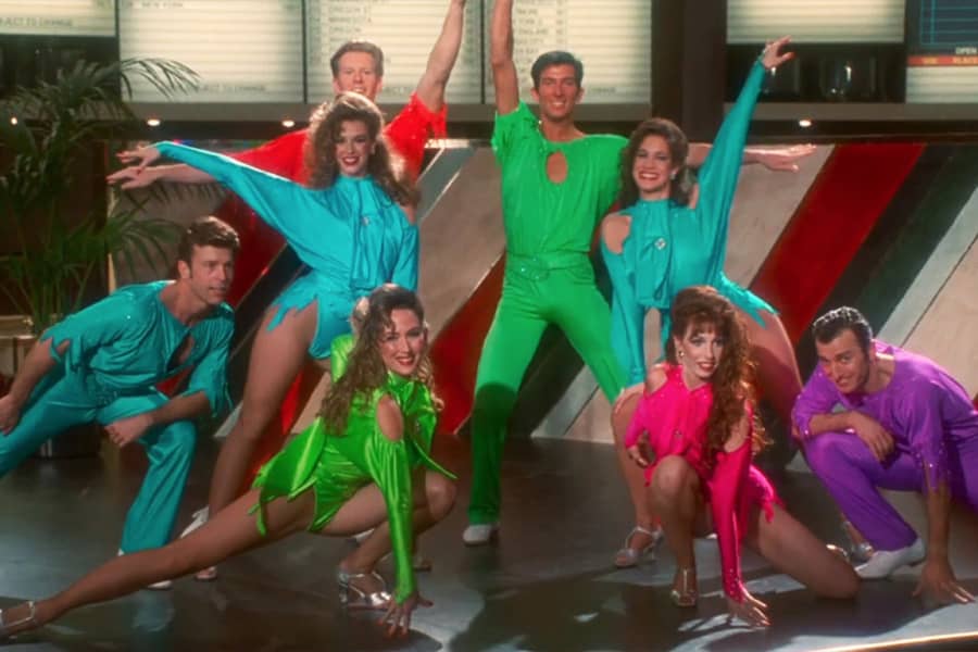 Rothstein dancers, in jewel tone dance outfits