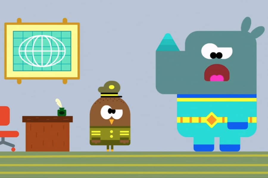 Agent R.H.I.N.O talking to a military officer
