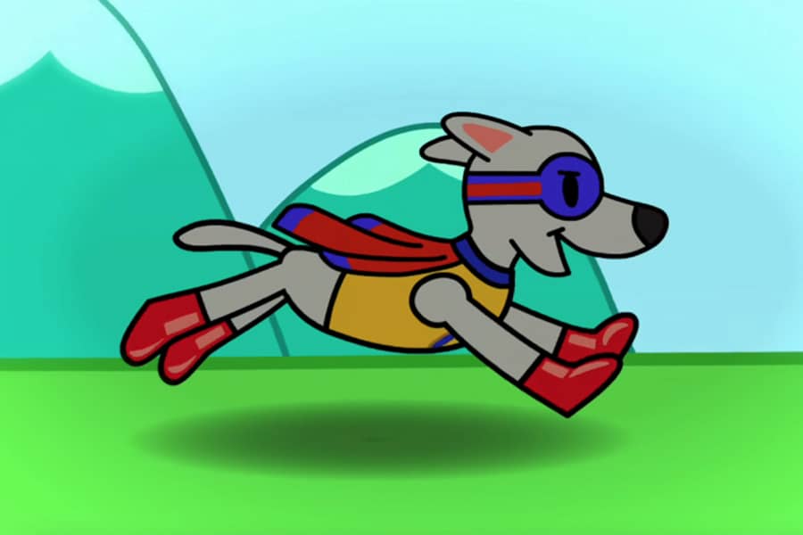 Apollo running on some grass