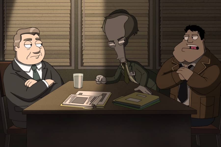 the Stans interrogating a guy