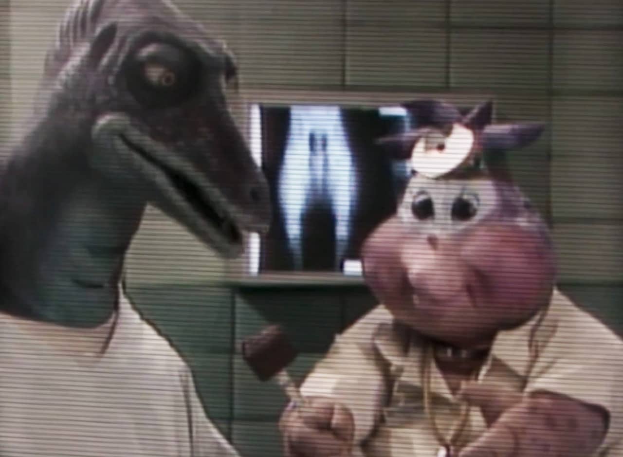 baby doctor next to an adult doctor