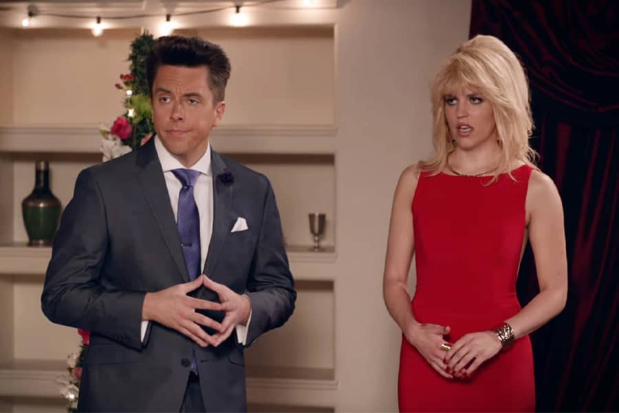 Amy with the host