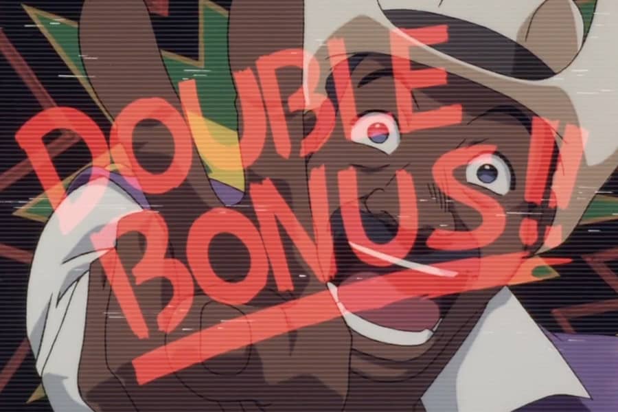 Punch with “Double Bonus!!” written over the screen