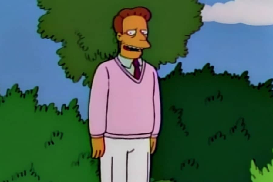 Troy McClure by some trees