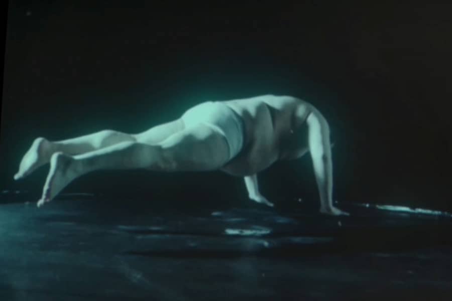 man doing a push up bounce