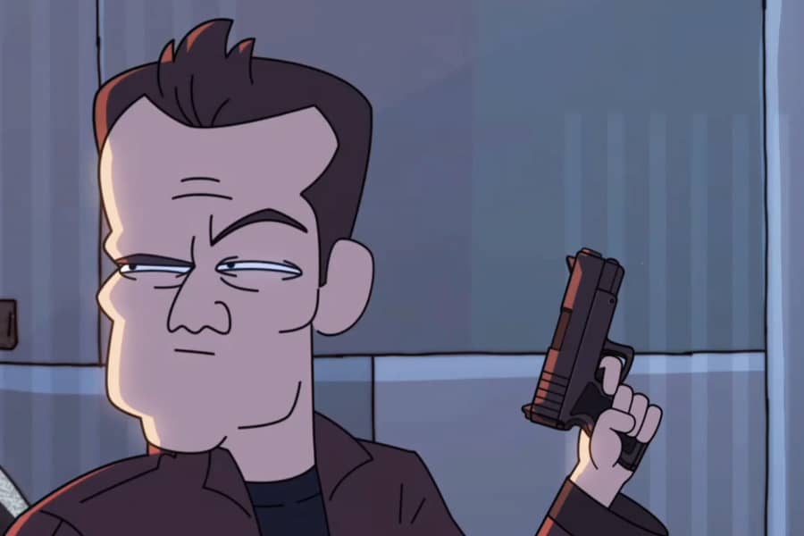 Jason Bourne looking around suspiciously