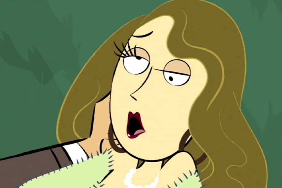 woman has wonky eyes