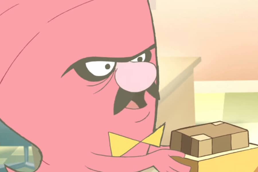 Mr. Gabodoglophordia holding some packages