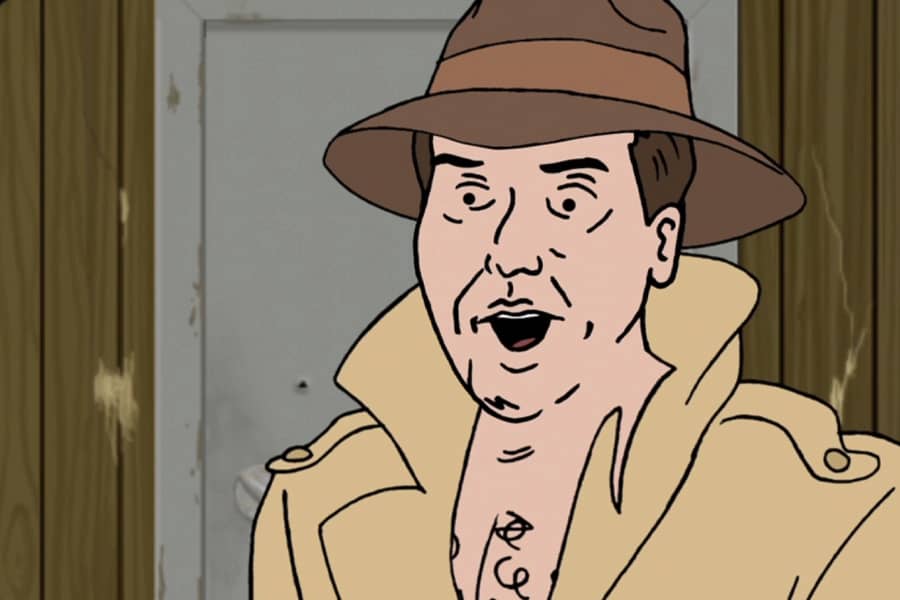 Bruno gasping