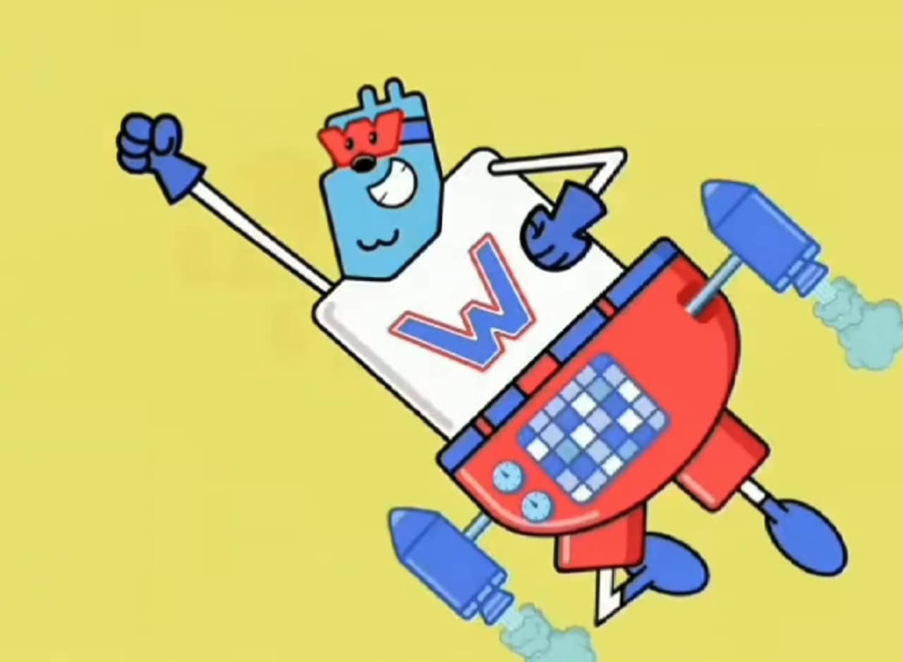 Captain Wonderpants flying through the sky