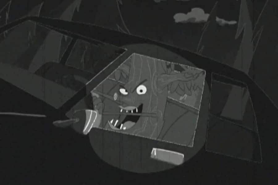 tree in the driver seat