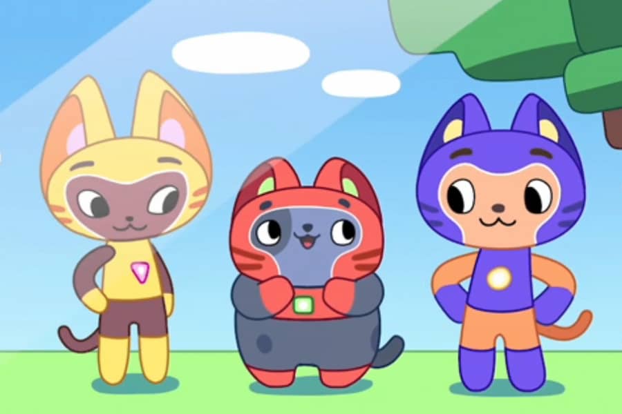 Cat Squad standing in a park