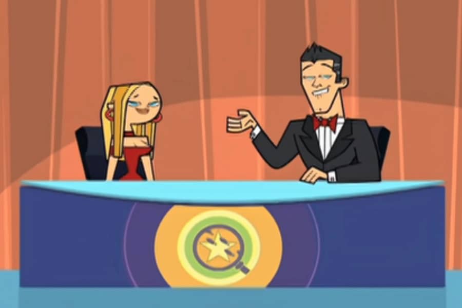Josh and Blainely at a desk