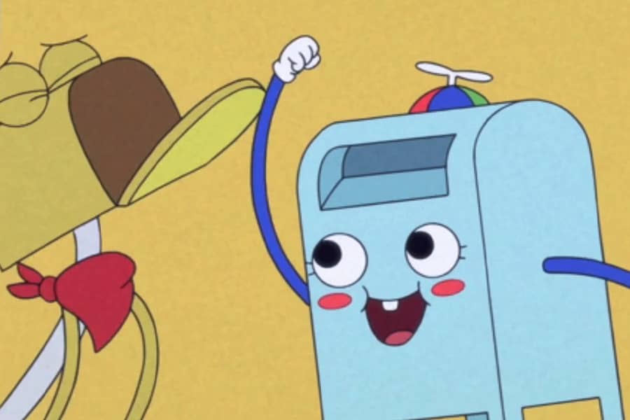 Chubbles punching a residential mailbox in the face