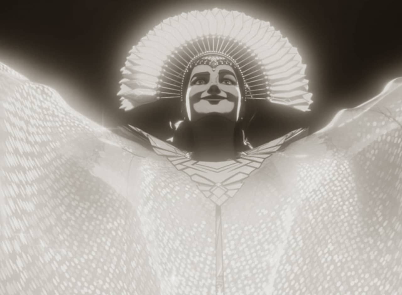 Agatha Harkness in Cosmic Queen headdress
