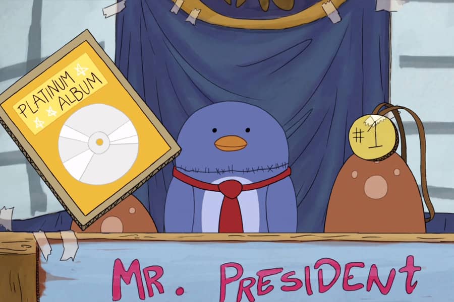 Mr. President, a penguin with a platinum album and a gold medal