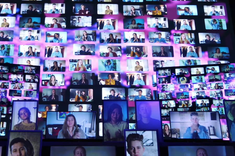 video feeds of viewers