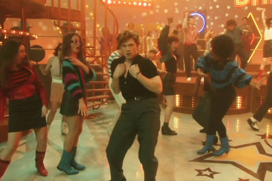 male teen dancing