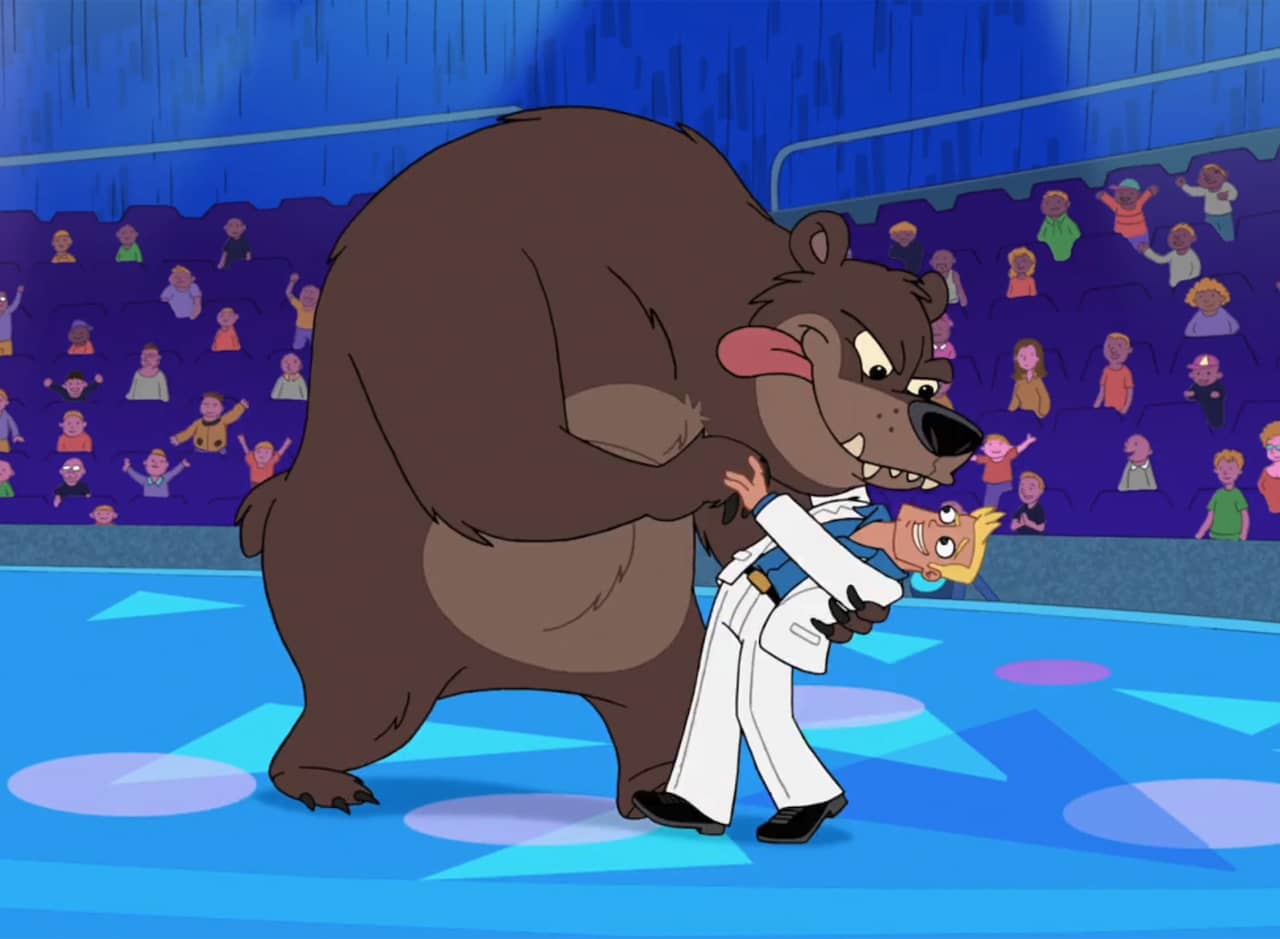 bear dancing with Vance Ward