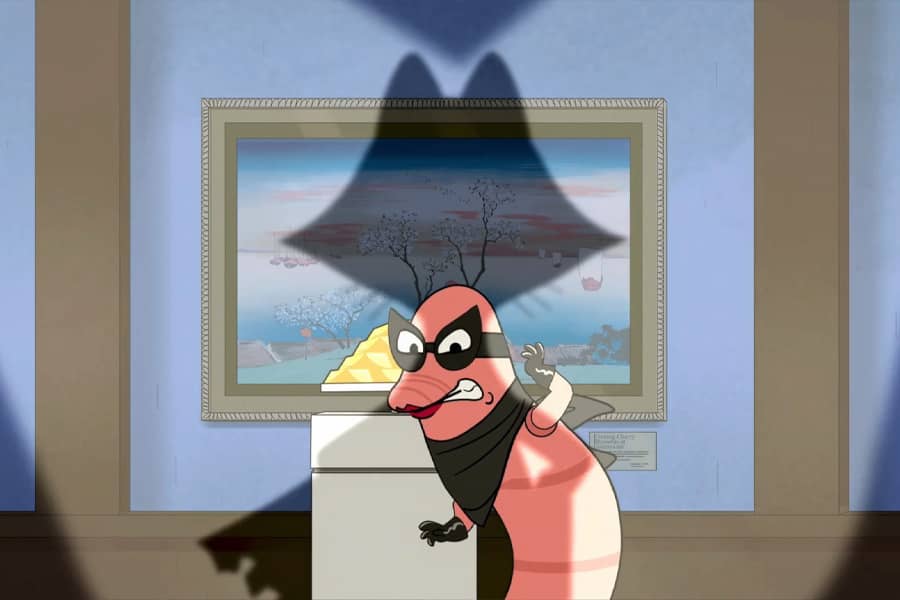 the worm in the shadow of Dark Dumpster Derek