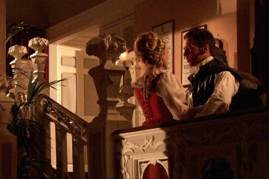 blonde woman with a man