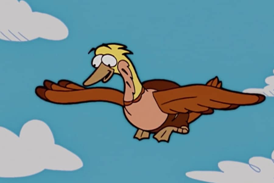 goose in the air