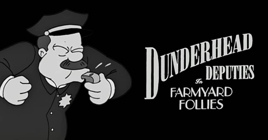Dunderhead Deputies in Farmyard Follies
