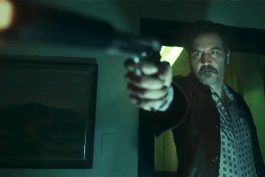 Lonny shooting a handgun