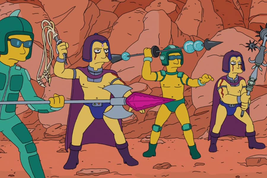 four space warrior men
