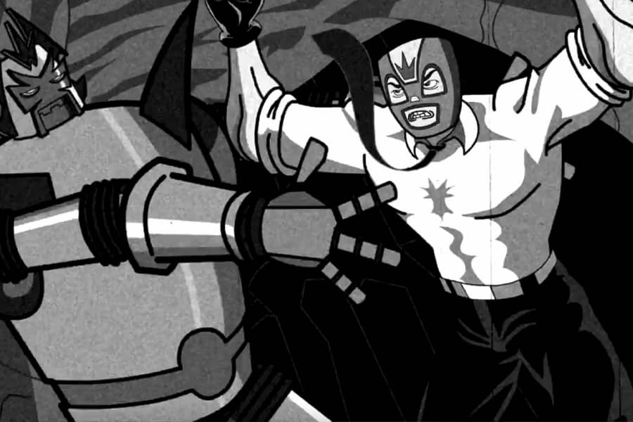 El Rey fighting a Wrestle Bot