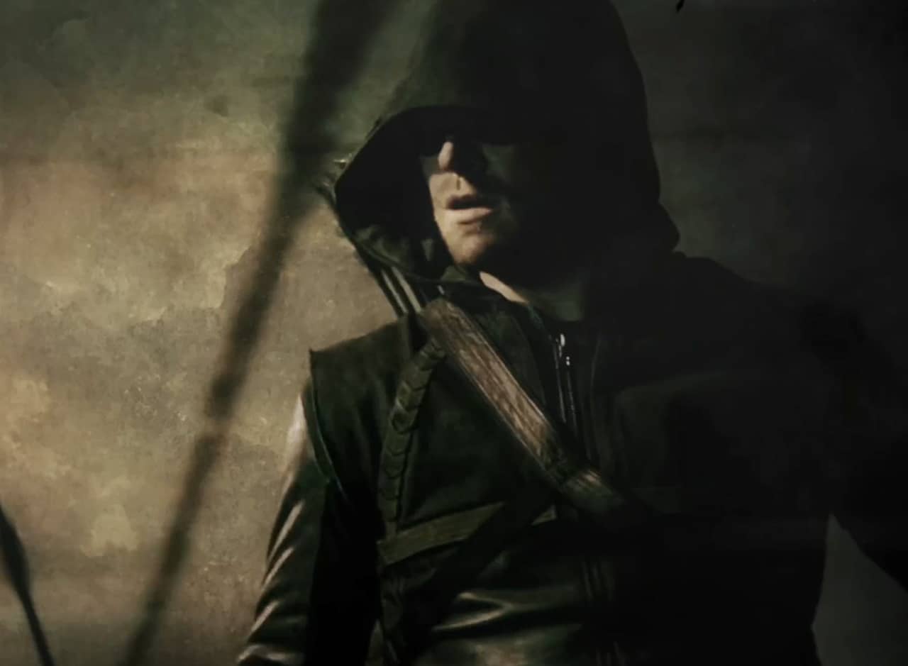 Green Arrow in the shadows