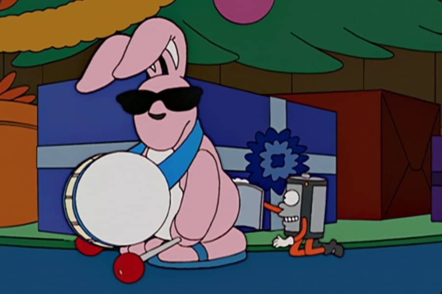 the battery opening up a little door on the back of the Bunny’s bum