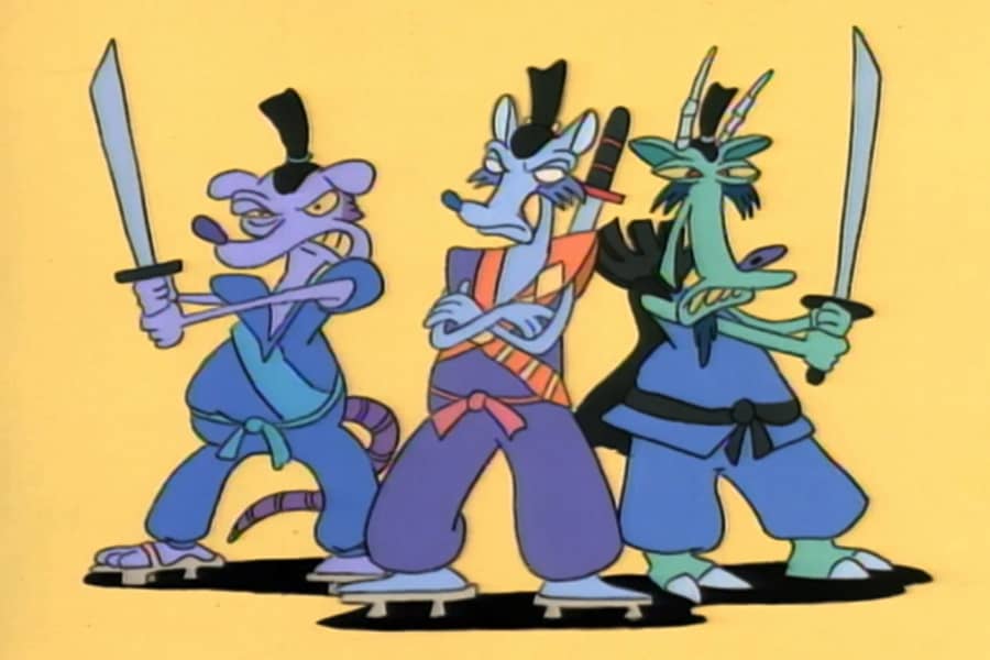 3 samurai kung fu guys