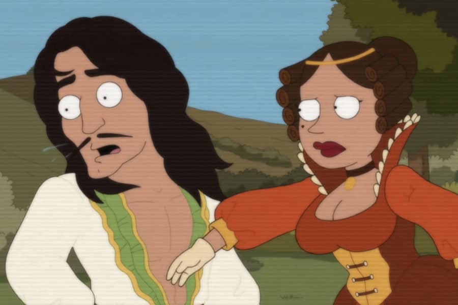 the woman slaps Esteban
