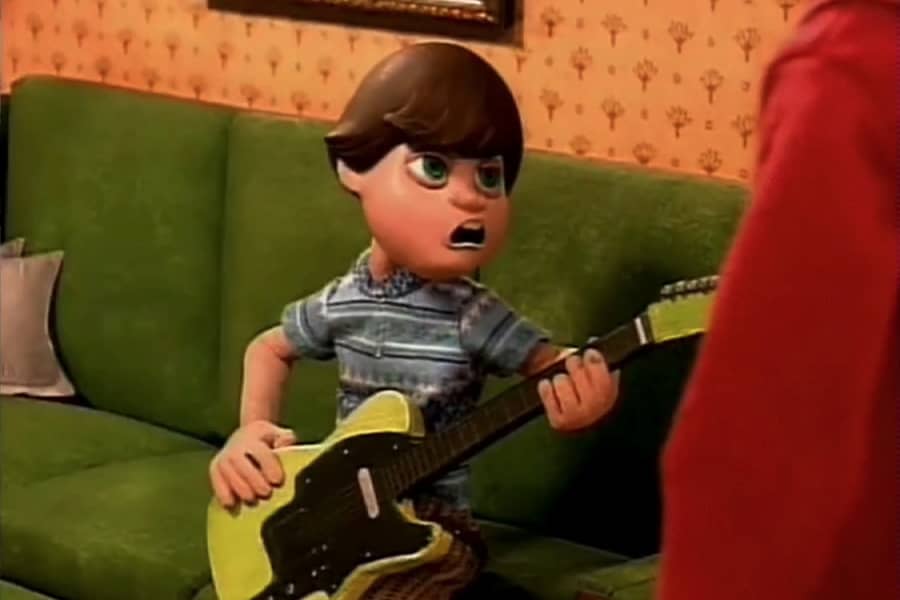 Larry with a guitar