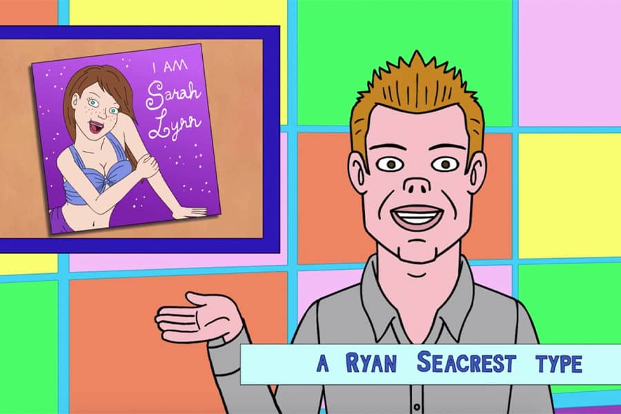 A Ryan Seacrest Type giving the news
