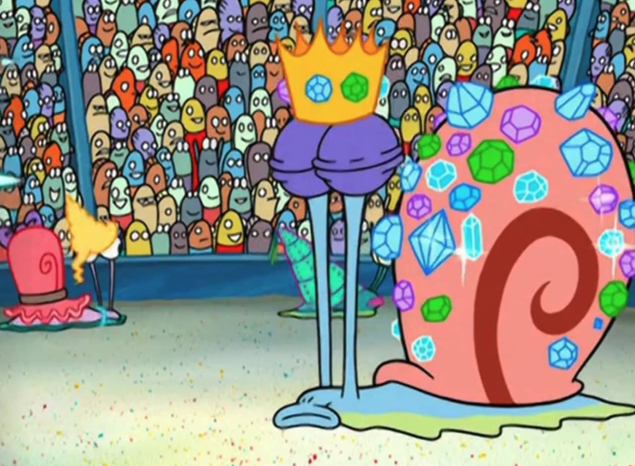 animal parade show with jewel-encrusted snails