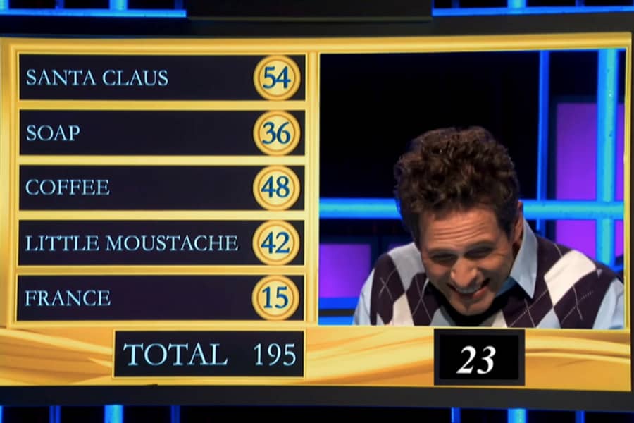 a contestant in the final round cringing at the buzzer sound