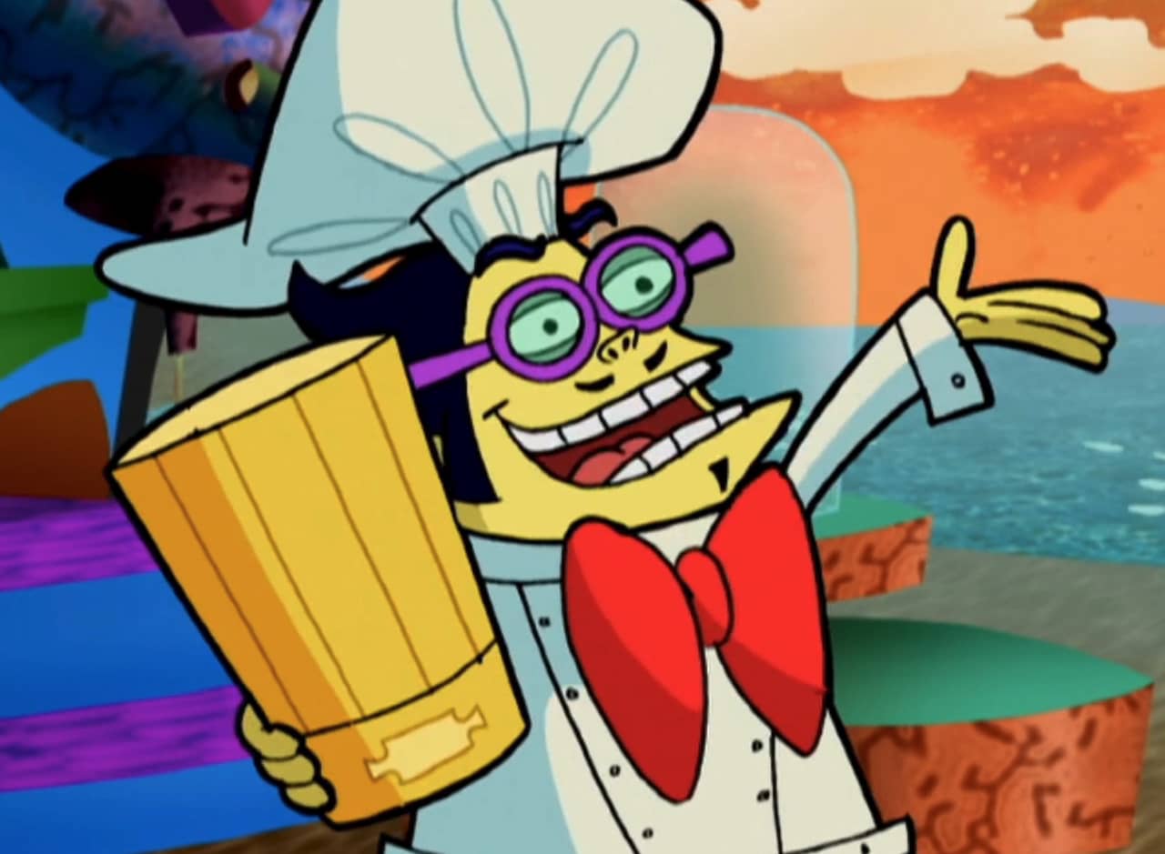 chef Chairman Delicacy holding a golden chef hat