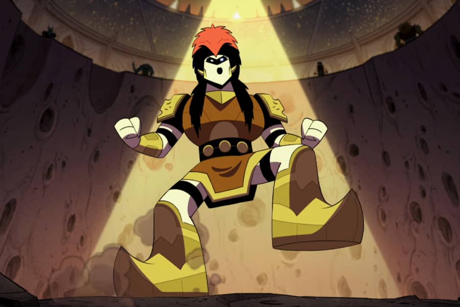 Krosh, a huge champion of Fight Hole