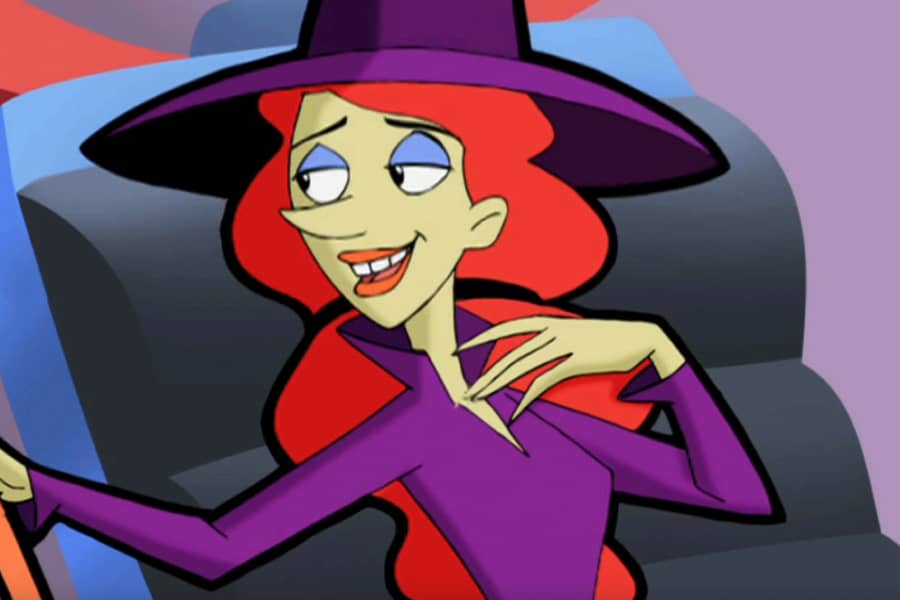 closeup of the witch