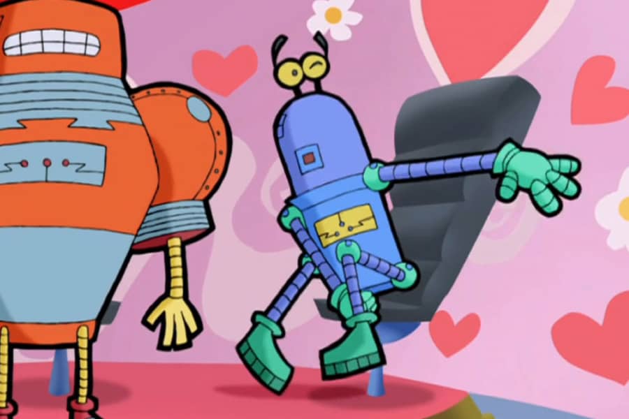 a basheful robot