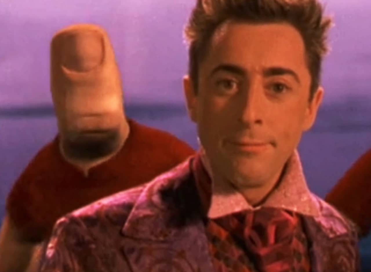 Fegan Floop with a person with a thumb for a head
